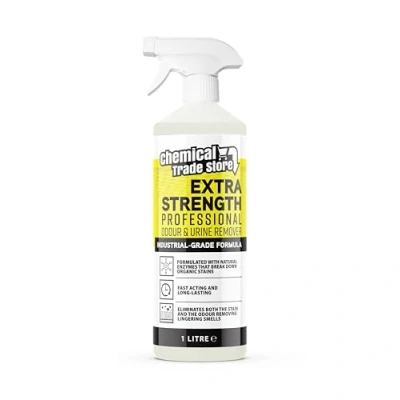 Image of Chemical Trade Store Professional Odour &amp; Urine Remover 1L Enzyme Based Cleaner for Pet Household Smells Eliminates Stains Bad Odours from Carpets, Upholstery Hard Floors