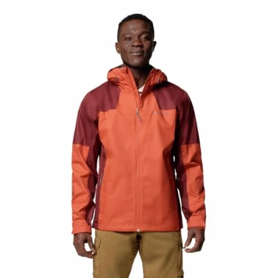 Image of Columbia Men&#039;s Inner Limits 3 Jacket, Waterproof Rain Tuscan/Spice, XXL