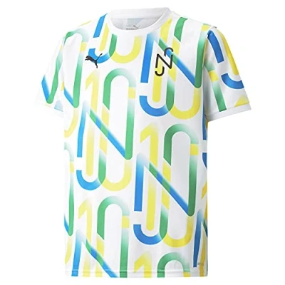 Image of PUMA x Neymar Jr. Short Sleeve Crew Neck Multicoloured Kids T Shirt 605569 05
