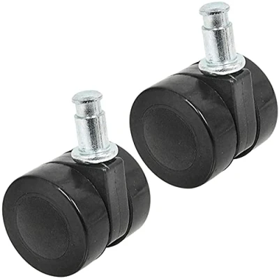 Image of Spares2go Front Twin Castor Runner Wheel compatible with Numatic Henry HVR200 HHR200 HRV200 HVX200 Vacuum Cleaner (40mm, Pack of 2)