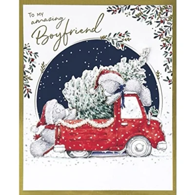 Image of Me To You Bear Boyfriend Boxed Christmas Card