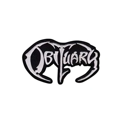 Image of Obituary Death Metal Band Patch Badge Embroidered Iron on Applique Souvenir Accessory