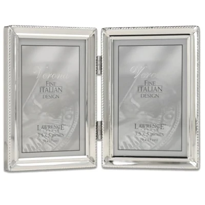 Image of Lawrence Frames 11635D Metals Frame, 3.5x5 Double, Silver
