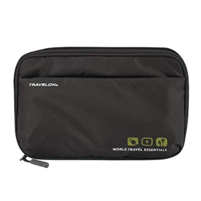 Image of Travelon World Travel Essentials Tech Organizer, Black, One Size, Organizer