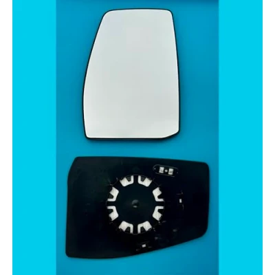 Image of Fits Ford Transit Custom 2014 2020 Heated Base Convex Wing Mirror, Left Hand (UK Passenger Side)&quot;