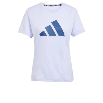 Image of adidas Women&#039;s Run It Stripes Tee, Violet Tone, XS