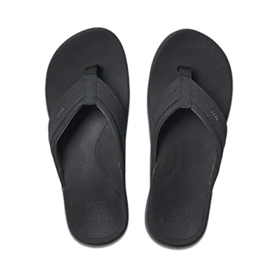 Image of Reef Men&#039;s Ortho Spring Flip Flop, Black, 5 UK