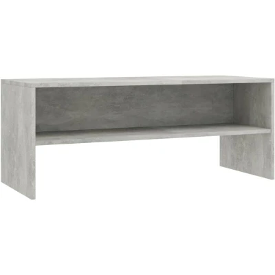 Image of vidaXL TV Unit Grey Cement 100 x 40 cm Chipboard