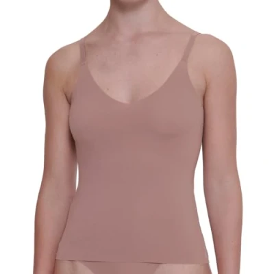 Image of Sloggi Women&#039;s Zero Feel 2.0 Spaghetti Top Undershirt, Cacao, S