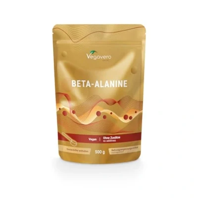 Image of Vegavero Beta Alanine 3000 mg Premium Vegan Pre Workout Powder 166 Servings 500 G 100% Pure NO Additives