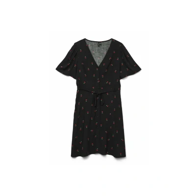 Image of VERO MODA Women&#039;s Vmalba SS Short Dress WVN Ga Noos, Black, XS