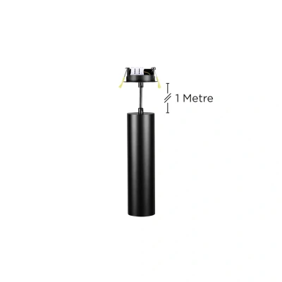 Image of Accentplus 235mm Dia 65mm GU10 LED Recessed Mounted Suspended Pendant Integral