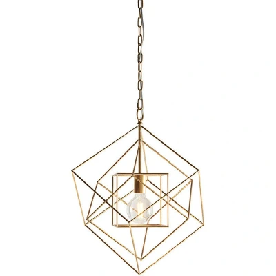 Image of Pescara Pendant Ceiling Light Antique Gold Leaf