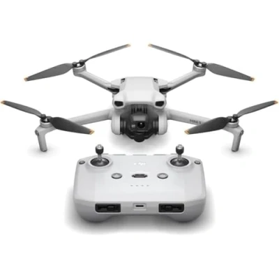 Image of DJI Mini 3 Lightweight 3x Mechanical Gimbal Camera Drone with 4K HDR Video, 38 min Flight Time, up to 32800ft (10km) Video Transmission, True Vertical Shooting, GPS Auto Return Integrated