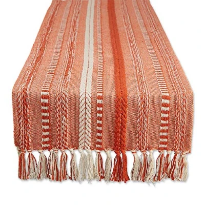 Image of DII Table Runner Collection, Cotton, Vintage Red, 15x108 (15x113, Fringe Included)