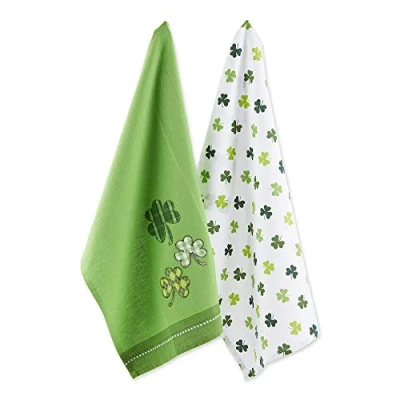 Image of DII St. Patrick&#039;s Kitchen Collection, Dishtowels, Lucky Day
