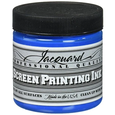 Image of Jacquard Screen Printing Ink, Opaque Blue, 4 oz