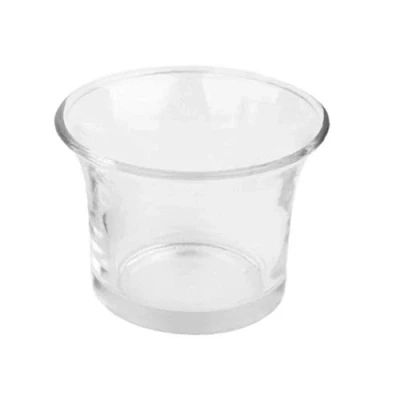 Image of 3pcs Glass Tealight Tea Light Candle Holder Cup Transparent Windproof Protection Soft Home Feast Festival Party Decoration