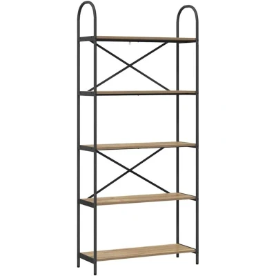 Image of vidaXL Bookshelf Artisan oak 80 x 30 183 cm Engineered wood