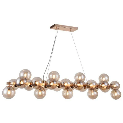Image of Dallas Ceiling Pendant Lamp Gold, 25 Light, G9