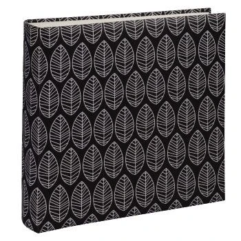 Image of Hama La Fleur Jumbo Photo/Memo Album with 100 White Pages, Black, 30 x cm