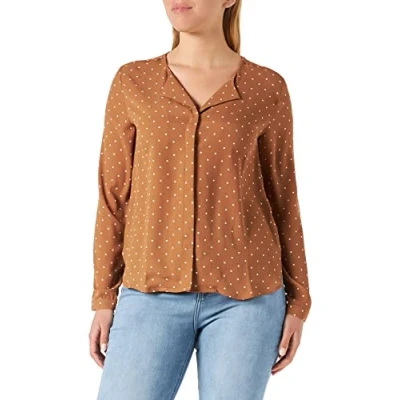 Image of b.young Women&#039;s BYHIALICE AOP Shirt Blouse, Mandel Kombi, 36