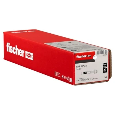 Image of fischer FAZ II Plus 24/60 gvz, heavy duty anchor with high load capacity, bolt for fixings of loads and steel structures, seismic &amp; ETA approval