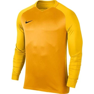 Image of NIKE Men Trophy III Jersey LS University Gold/Tour Yellow/Black, X Large