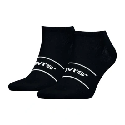 Image of Levi&#039;s LOW CUT Sport Unisex 2 PACK Socks, Size: 6 8, Black