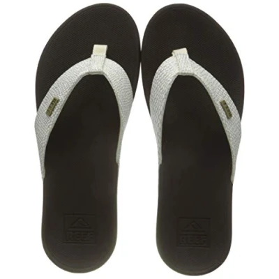 Image of Reef Women&#039;s Ortho Spring Flip Flops, Mehrfarbig Brown White Bnw, 6.5 UK