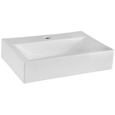 Image of Nuie Vessel Rectangular Countertop Basin 460mm Wide 1 Tap Hole