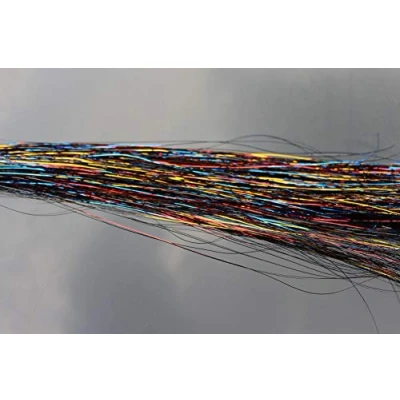 Image of Tigofly 6 packs/lot mixed colors 0.3mm Flashabou Tinsel Flash Flat Mylar Crystal Trout Tube Fly Fishing Tying Materials (Color 6)