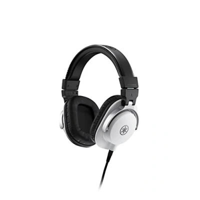 Image of Yamaha HPH MT5 Studio headphones Foldable monitor with 3m cable and 6.3mm standard stereo adapter plug, white