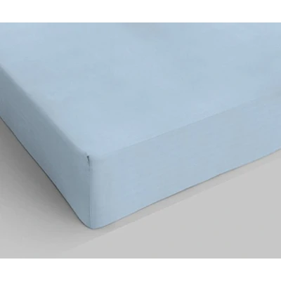 Image of Italian Bed Linen Ki Osa by Matteo Bosio Fitted Bottom with Corners Sheet, King Size 170 x 200 cm azure