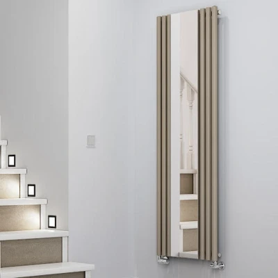 Image of Radiator, Rolo Mirror, 1800/590, Quartz Mocha