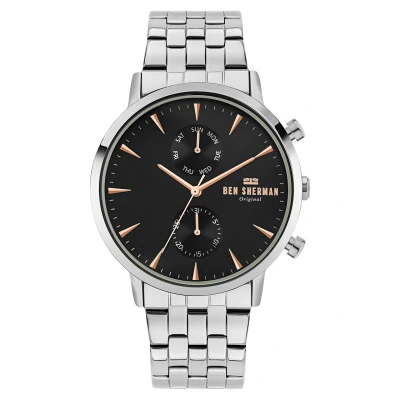 Image of Ben Sherman Mens Analogue Classic Quartz Watch with Stainless Steel Strap WB041BSM