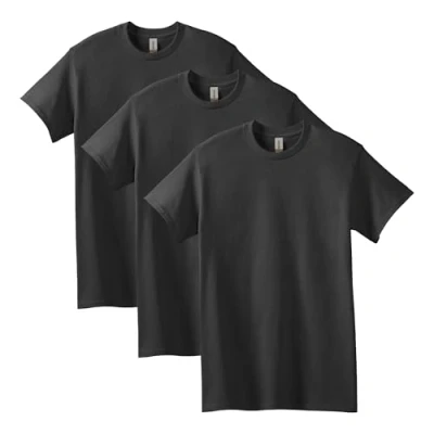 Image of GILDAN Men&#039;s, Heavy Cotton T shirt, Style G5000, Black, S
