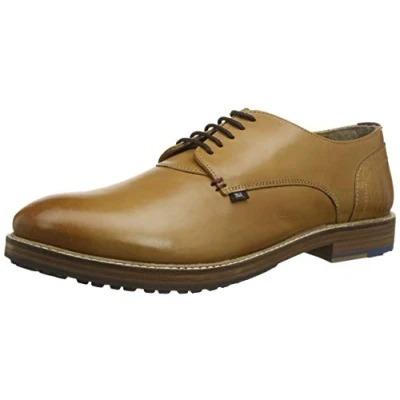 Image of Ben Sherman Pat Mens Brown Shoes Leather Size UK 9