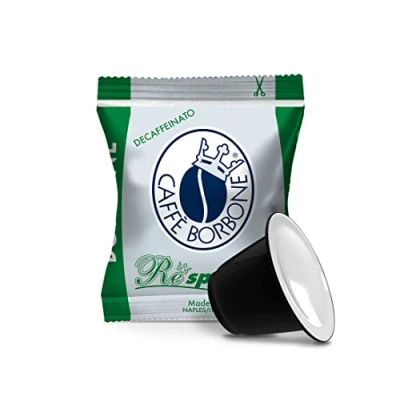 Image of Caffè Borbone Respresso, Dek Decaffeinated coffee Blend 50 Capsules Compatible with Nespresso®* machines for domestic use