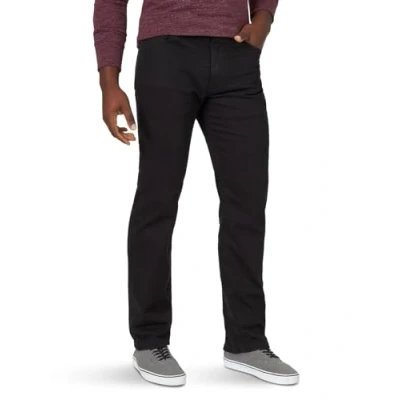 Image of Wrangler Authentics Men&#039;s Classic 5 Pocket Regular Fit Jean, Black Flex, 42W x 30L