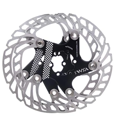 Image of YBEKI Bike disc Brake Rotor 140mm 160mm 180mm 203mm Heat Dissipation with 6 Bolts for Road Mountain MTB BMX Stainless Steel Bicycle (red, 140mm)