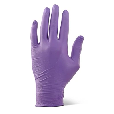 Image of NITRILE EXAMINATION GLOVES POWDER FREE PURPLE S