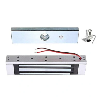 Image of YANGHX 350Lbs(180KG) Holding Force Electromagnet Magnetic Electric Lock 12V Singe Door Access Control System