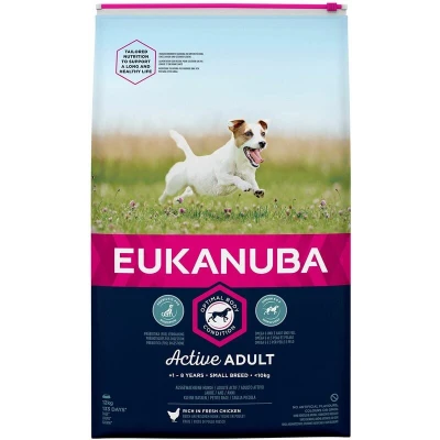 Image of Eukanuba Adult Dog Food for Small Dogs Rich in Fresh Chicken, 12 kg