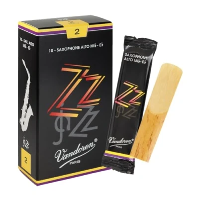 Image of Vandoren ZZ Alto Saxophone Reeds Box of 10 Strength 2