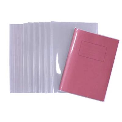 Image of Bright Ideas Clear PVC Book Covers. A4+, 250 Micron, PK10 Thicker and Extra Strong Sturdy Plastic Easy to Clean Wipeable Made Protect School Exercise Books. BI9003.