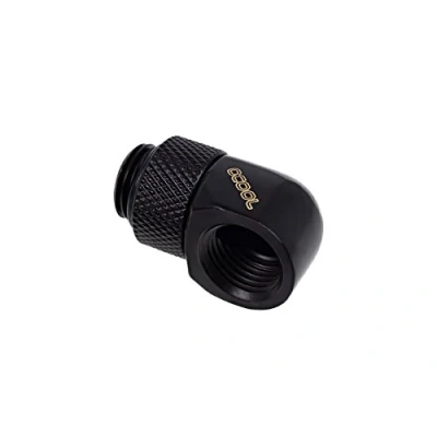 Image of Alphacool Icicle adapter 90 degrees G1 / 4 inch AG to IT rotatable, black