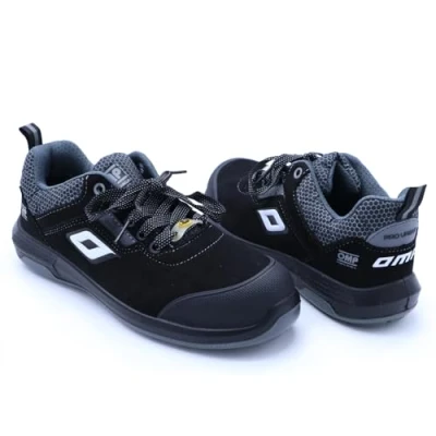 Image of OMP MECCANICA SAFETY WORK SHOES S3 PRO URBAN SIZE 42 (8 UK) BLACK/GREY ISO 20345