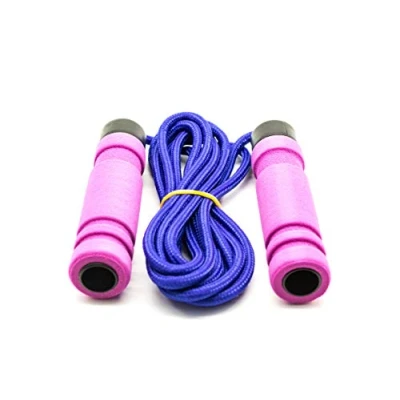 Image of Soft Handle Skin Friendly Foam Skipping Speed Rope for kids, adults, Students, Fitness Exercise Boxing Jumping Gym 3 Colors (Purple)