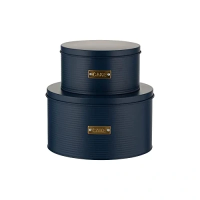 Image of Typhoon Otto Navy Set Of 2 Cake Tins